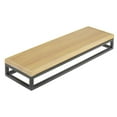 thumbnail image 2 of HUBERT® Black Display Riser with Butcher Block Top - 3 1/5"H, 2 of 7