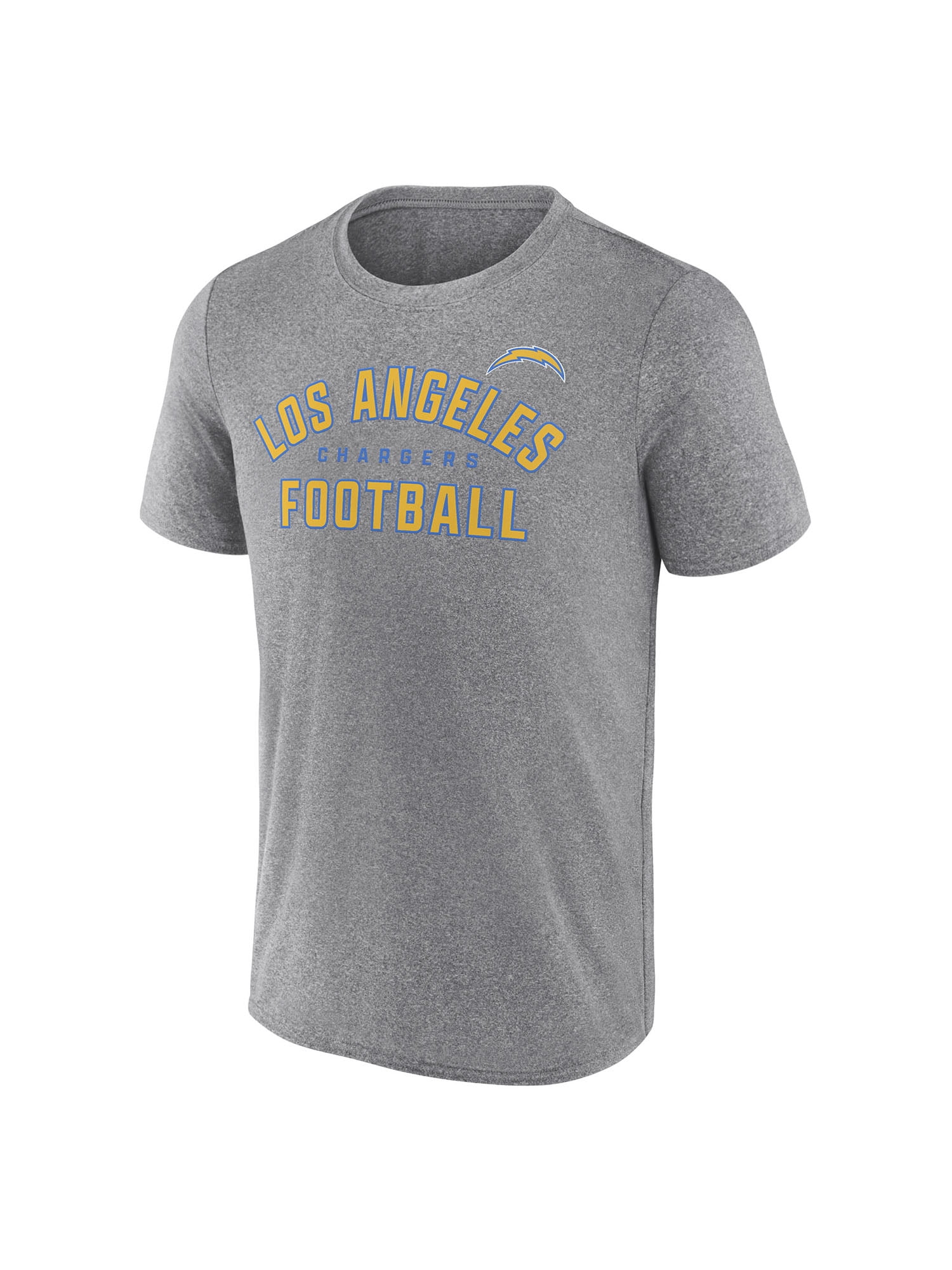 NFL Men's Los Angeles Chargers Synthetic Gray Short Sleeve Arch Logo T-Shirt – All 32 Teams Available