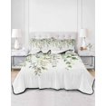 thumbnail image 2 of Twin XL Quilt Bedding Set, Sage Green Eucalyptus Reversible Summer Quilt 3 Pieces, Summer Spring Weeping Leaves Botanical Lightweight Bedspreads Coverlets with 2 Pillow Shams for All Seasons, 2 of 5