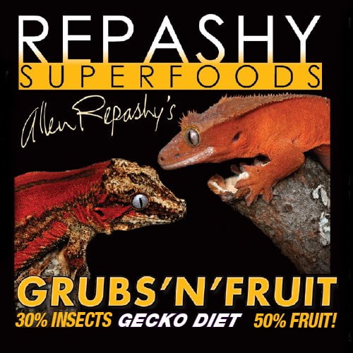 Tarro Gecko Diet Repashy SuperFoods Grub N' Fruit de 240 ml