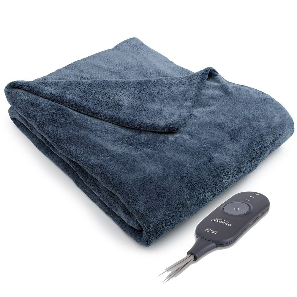 Sunbeam Microplush Electric Heated Throw Blankets TB16 Assorted