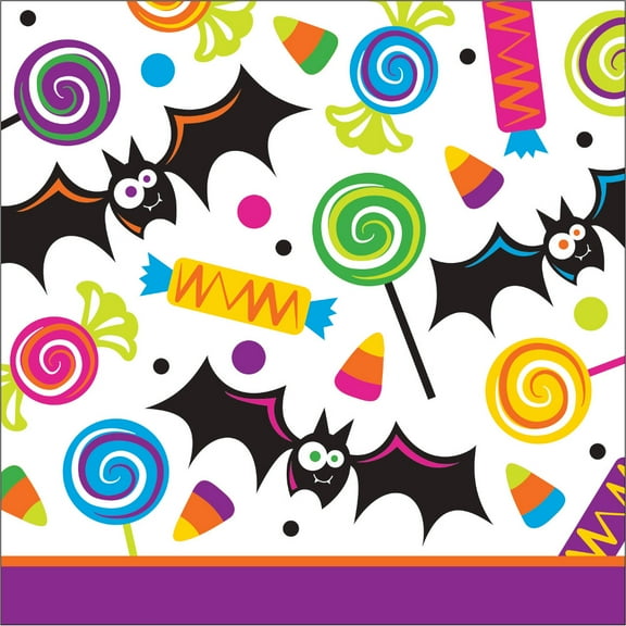 Gone Batty Halloween Paper Beverage Napkins 16 Per Pack