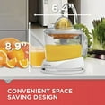 thumbnail image 3 of BLACK+DECKER 32oz Citrus Juicer, Adjustable Pulp Control with Pulp Basket, White, CJ625, 3 of 8