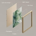 thumbnail image 4 of PixonSign Framed Wall Art Tropical Jungle Plants Green Leaves Prints, Set of 4 Nature Wildernes Paintings, Minimalism Wall Décor, Adhesive Canvas Poster for Home Decor - 11"x14" Natural, 4 of 5