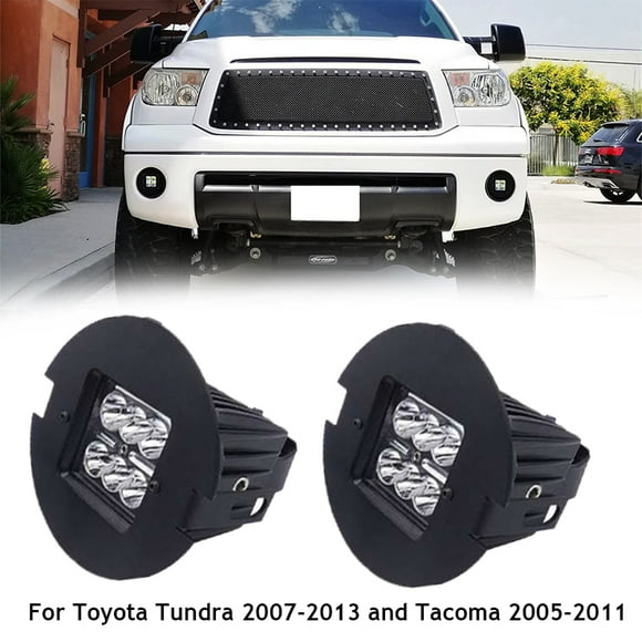 For 2005 2006 2007 2011Tacoma 2x 18W LED Fog Light & Hidden Bumper Fog Lamp Location Mount Bracket Kit For 2007~2013 Tundra