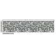thumbnail image 3 of Ambesonne Floral Fabric by the Yard Upholstery, Swirly Curved Leaves Spring, 10 Yards, Dark Grey and Off White, 3 of 5