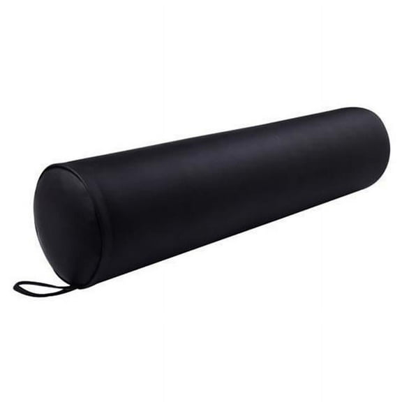Online Gym Shop CB15815 Full Round Massage Bolster Pillow, Black - 25 x 6 in.
