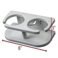 thumbnail image 5 of Extreme Max 3005.5692 Adjustable 2-Drink Mug Cup & Can Holder for Horizontal and Vertical Square Pontoon Rails - White, 5 of 6