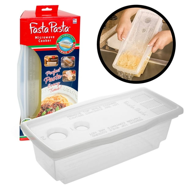 Microwave Pasta Cooker The Original Fasta Pasta No Mess, Sticking