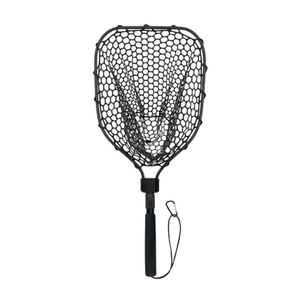 Neta de pesca, mango plegable Tackle Tool Landing Net For Kayak Salmon Catfish Bass de carpas de pesca Estanque de pesca
