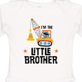 thumbnail image 4 of Inktastic Little Brother Construction Truck Boys Boys Long Sleeve Baby Bodysuit, 4 of 5