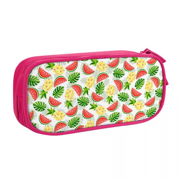 Summer Fruit Pineapple Watermelon Pencil Cases Pencilcases Pen Box for Girls Boys Big Capacity Bags Office jiu2065