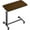 Smoked Walnut, variant on KEKOY Overbed Table with Wheels, Easy Height Adjustable Bedside Table for Bed for Elderly, Rolling Bed Tray Table for Eating & Reading, Stable Support for Medical Home Care and Hospital Use
