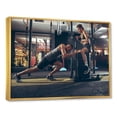 thumbnail image 2 of Designart "Training Together" Aerobic & Bodybuilding Floater Framed Wall Decor, 2 of 5