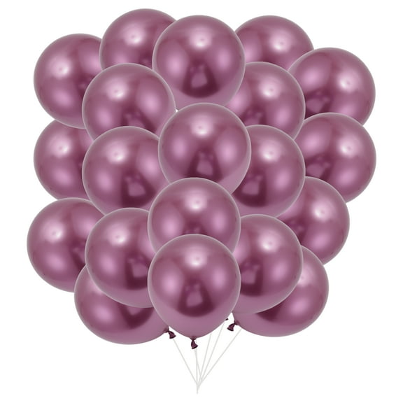 Unique Bargains 20 Pcs Latex Party Balloons 10 Inch Round Helium Balloons for Wedding Graduation Anniversary Red