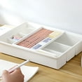 thumbnail image 2 of Methold Organizador de bandeja de basura con cajón deslizante - Fácil organización Compartimentos de diferentes tamaños Altura Carpetas de archivos, 2 of 6