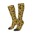 thumbnail image 2 of Balery Sunflowers Printed Novelty Socks Men's Women's Crew Socks Sports Socks Knee High Socks Cotton Socks Quirky and Cool Socks, 2 of 9