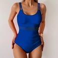 thumbnail image 4 of ylioge Tankini Swimsuits for Women One-Piece Sleeveless Bathing Suits Ladies Trendy Solid Color Full-Coverage Surfing Diving Tankinis, 4 of 7