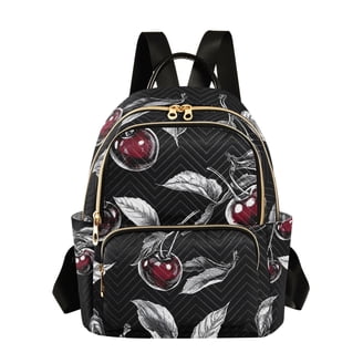 black leather backpack with gold zipper Backpack, multiple pockets and by OAK & ELK TAN Pro Specialties Group Florida guest item With two clever compartments Colour:Beige/Brown