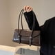thumbnail image 3 of Bolso Con Asa Retro Versátil Hebilla Largo Portátil Hombro Axila 2024 Otoño Y (café), 3 of 9