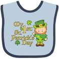 thumbnail image 3 of Inktastic My First St. Patricks Day Leprechaun and Shamrocks Boys or Girls Baby Bib, 3 of 4
