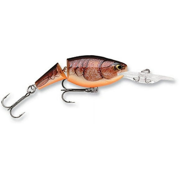 Rapala Jointed Shad Rap 05 Fishing Lure 2" 1/4oz Brown Crawdad