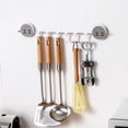 thumbnail image 1 of Perchero con ganchos para cocina y baño, ganchos con ventosa, soporte para barra de toalla resistente, ganchos con ventosa, muy recomendable, 1 of 12