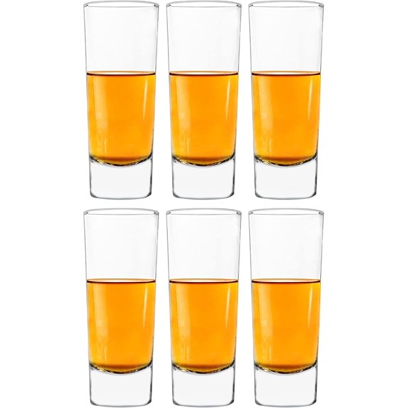 Vikko 2.2 Oz Shot Glasses Drinkware for Liquor & Espresso 6-Pc Shot Glass Set, Niki