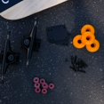 thumbnail image 3 of Cal 7 Skateboard Combo, 5" Black Trucks, 52mm 99A Wheels, Bearings/Hardware Set (Orange Wheels), 3 of 3