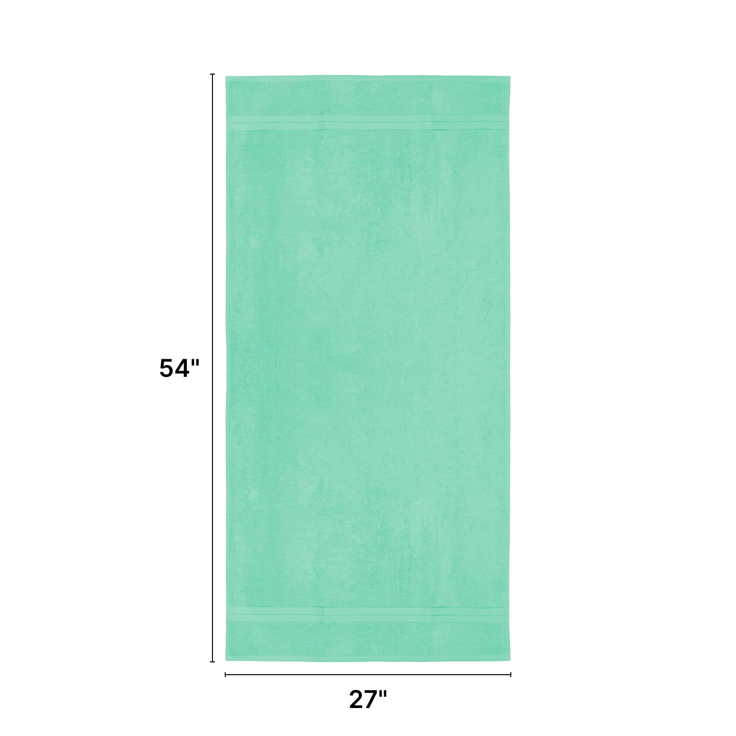 Casa Lino 4Pc Premium Bath Towels (54" x 27") - 100% Cotton, 400GSM, Ultra Soft & Absorbent (Sky Blue)