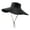 Black, variant on Unisex Outdoor Hats Sun Fishing Hat Adjustable Drawstring Wide Brim Neck Flap UPF 50