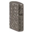 thumbnail image 4 of Zippo Reverse Carve Zippo Design Armor Black Ice Pocket Lighter, 4 of 8