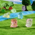 thumbnail image 4 of NIBERDA Mini Capybara Animals Glitter Resin Plastic Figurines, Set of 48, 4 of 6