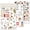 Art Collage, variant on 3 Sheets Rub on Transfers for Crafts Pressure Stickers Fit Fabric Acrylic Wood Paper Scrapbooking Stuff Vintage Junk Journal Supplies Dried Flowers Elements