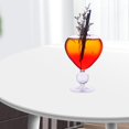 thumbnail image 3 of veasfak Beautiful Glass Goblet Glass Heart-shaped Clear Reusable 310ml, 3 of 6