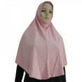 thumbnail image 4 of Colorful Muslim Crystal Hemp Cloth Hijab Amira Headscarf Slip On-Islamic Scarf, 4 of 6
