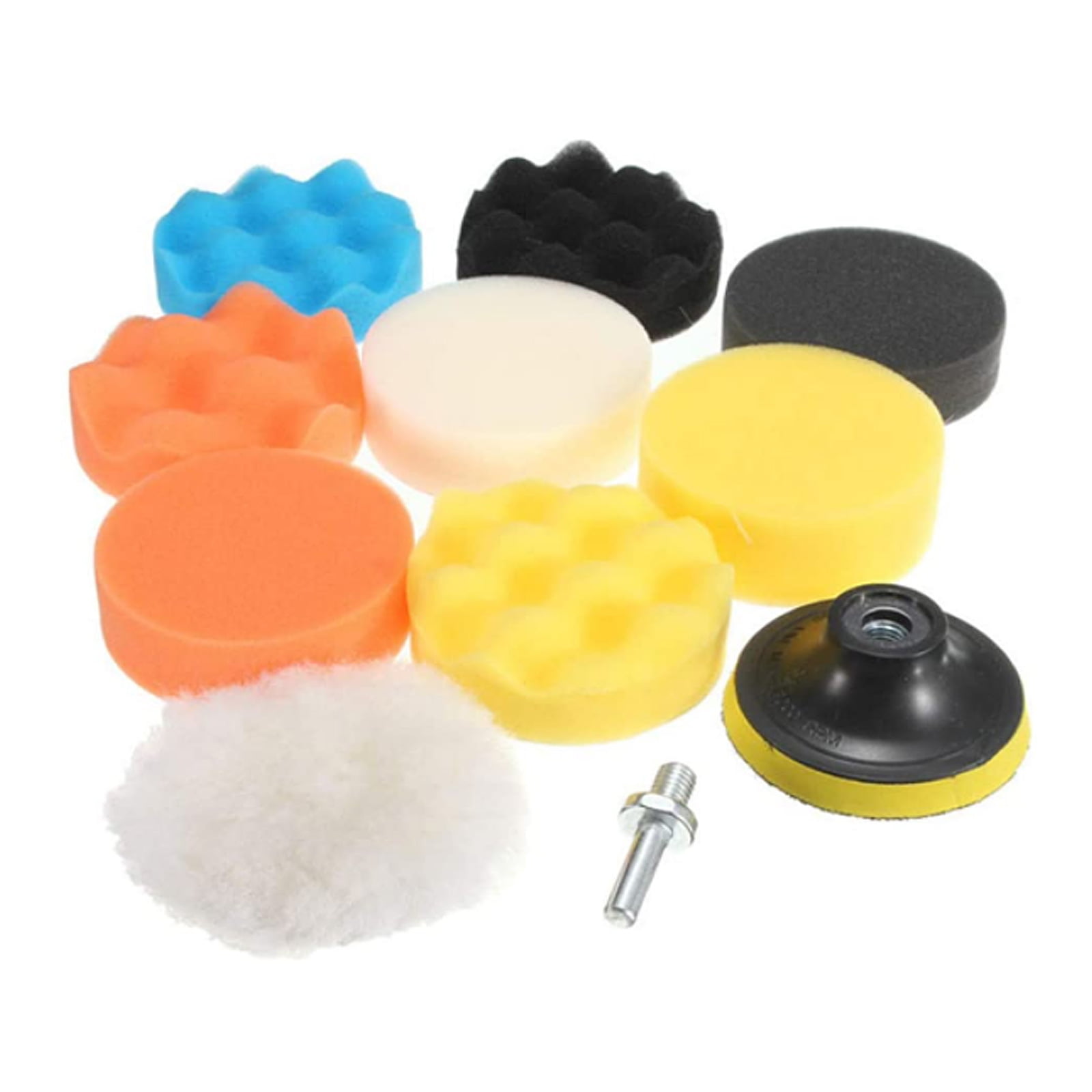 10pcs 3 Inch 80mm Buffing Pad Polishing Pad Kit For Car Polisher with M14 Thread 