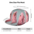 thumbnail image 4 of Hirioo Adorable Pink Fluffy Birds for Baseball Cap Men Cap Flat Brim for Men Women Teens Adjustable Baseball Cap, 4 of 7