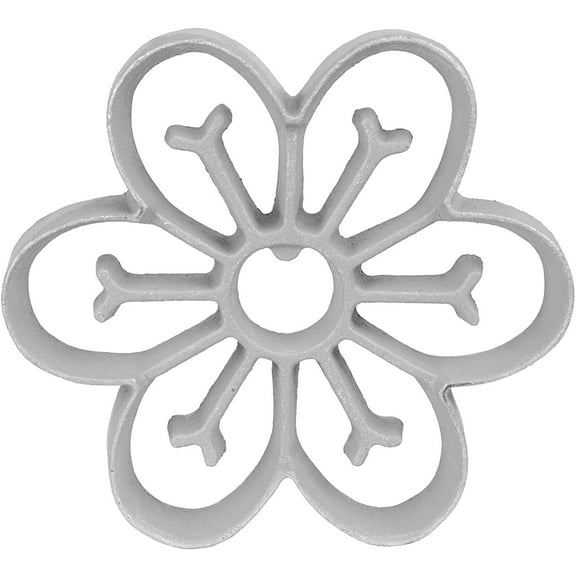 O'Creme Rosette Iron Floral Design Flower Veining