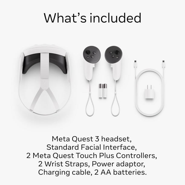 Meta Quest 3 VR Headset 512GB All-in-One, Mixed Reality, Wireless