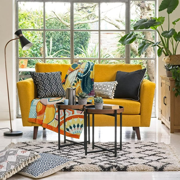 Yellow boho throw blanket new arrivals