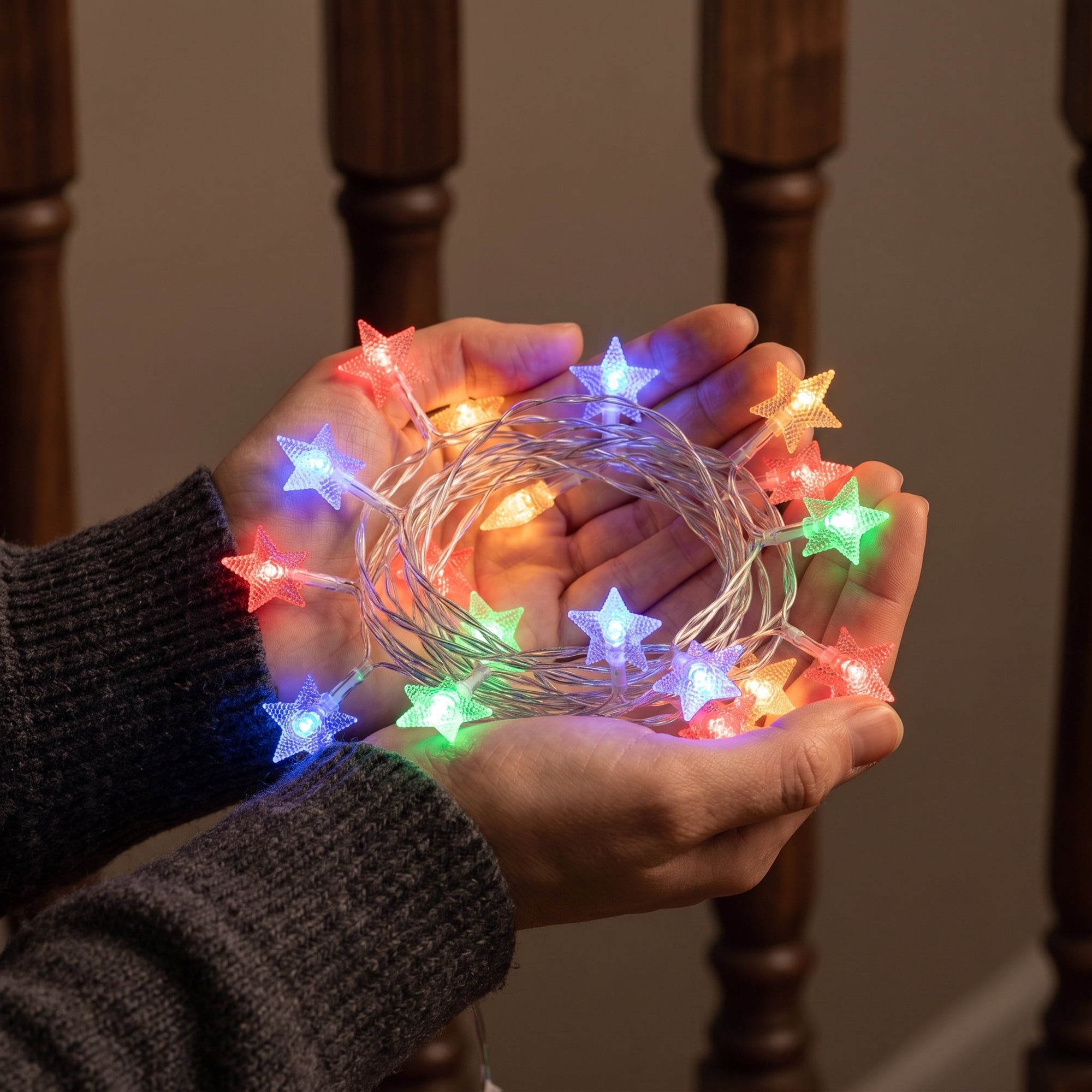 Unique Bargains 3D Star Lights with Flexible Design 9.8 ft Colorful USB Powered