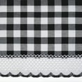 thumbnail image 5 of Achim Traditional Two-Piece Plaid Light Filtering Swag Curtains, Polyester & Cotton, Black, 63" x 72", 5 of 5