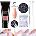 thumbnail image 2 of Kit de extensión de uñas de gel Poly, gel constructor transparente en gel nude, kit de prueba para realzar uñas de gel Poly francés con mini uña para manicura francesa, 15 ml, 2 of 2