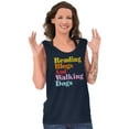 thumbnail image 3 of Reading Blogs Walking Dogs Trendy Pet Plus Size Graphic Tank Top Brisco Brands 3X, 3 of 5