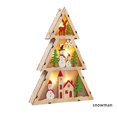 thumbnail image 3 of Injueey Adornos para árboles de Navidad, interesante diseño de escena DIY, alimentada por batería, decoración colgante de Navidad, accesorio Kits de decoración para fiestas Muñeco de nieve Injueey HA068049-02, 3 of 6