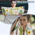 thumbnail image 3 of KUIFORTI Cactus Flower Car Seat Towel Cover Sweat Absorption Automotive Seat Protector Cover Blanket for Swimming Pool Camping Beach Yoga Towels Mat Comfortable, 3 of 7