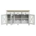 thumbnail image 5 of FESTIVO 55" Vintage Style Kitchen Buffet Sideboard Cabinet w/ Drawers - Grayish-white, 5 of 6