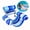 BlueL1, variant on Inflatable Floating Lounge Chair for Adults, Tropical Plants Print Pool Float for Swimming Pool Beach Lake Summer Party Fun