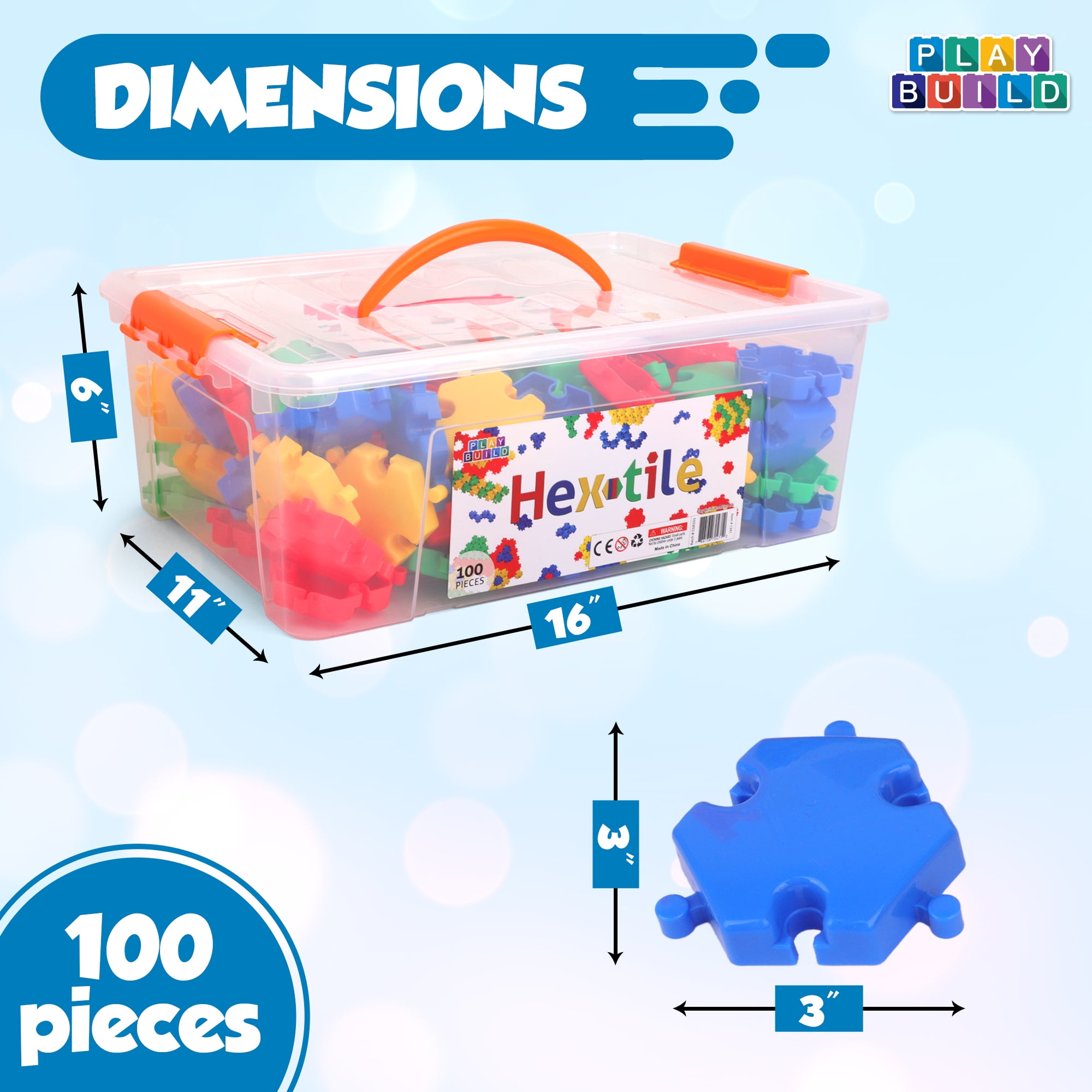 Play Build Baby Toys and Toddler Toys, Fun Snaps Connecting Toy, Connecting Blocks for kids, Fine Motor Skills, Play and Learn, Educational STEM Toy, Ages 3+